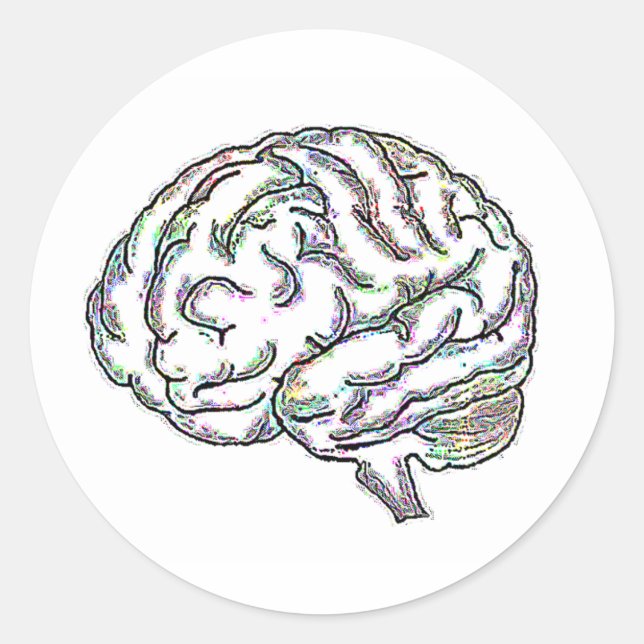 Adesivo Redondo Zany Brainy (Frente)