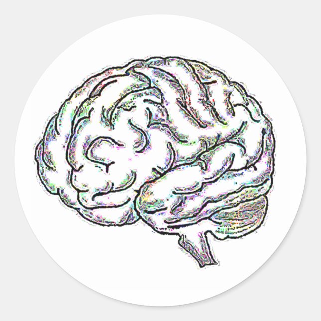 Adesivo Redondo Zany Brainy (Frente)