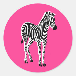Adesivo Redondo Zebra