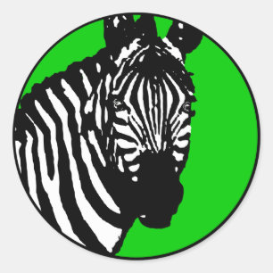 Adesivo Redondo zebra.