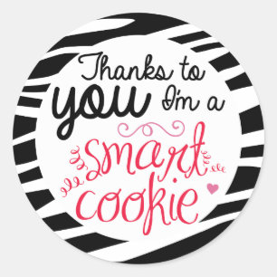 Adesivo Redondo Zebra ABC's Jar Labels