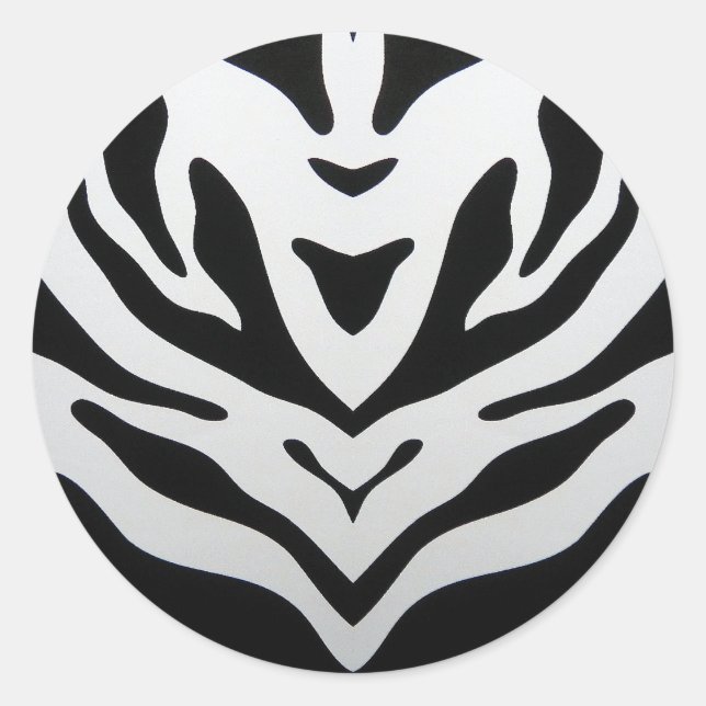ADESIVO REDONDO ZEBRA STRIPES ABSTRATO (Frente)