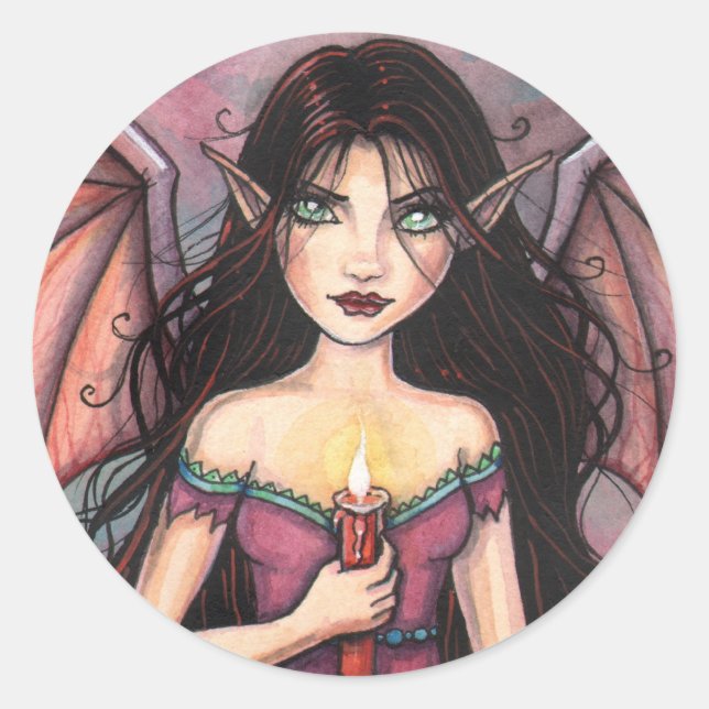 Adesivo Redondo Zelda, os Vampiros de Halloween (Frente)