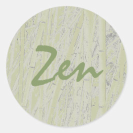 Adesivo Redondo "Zen Bamboo"