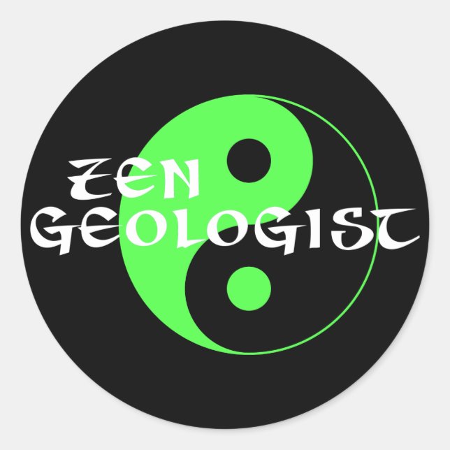 Adesivo Redondo Zen Geologist Sticker (Frente)