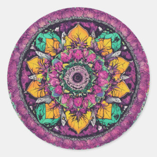 Adesivo Redondo Zen Harmony Mandala Sticker