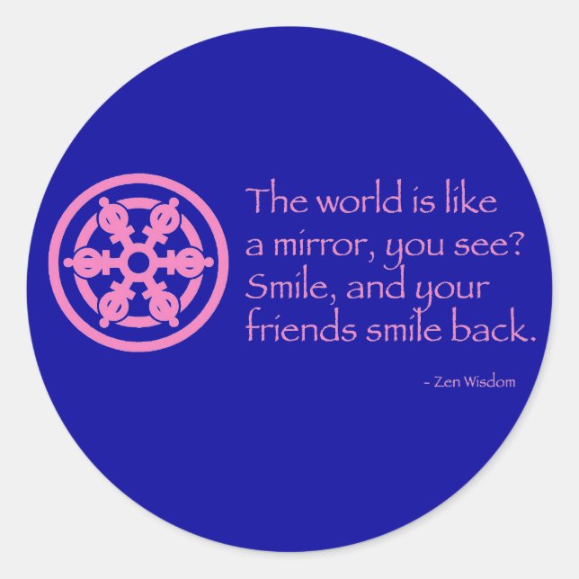 Adesivo Redondo Zen Wisdom (Frente)