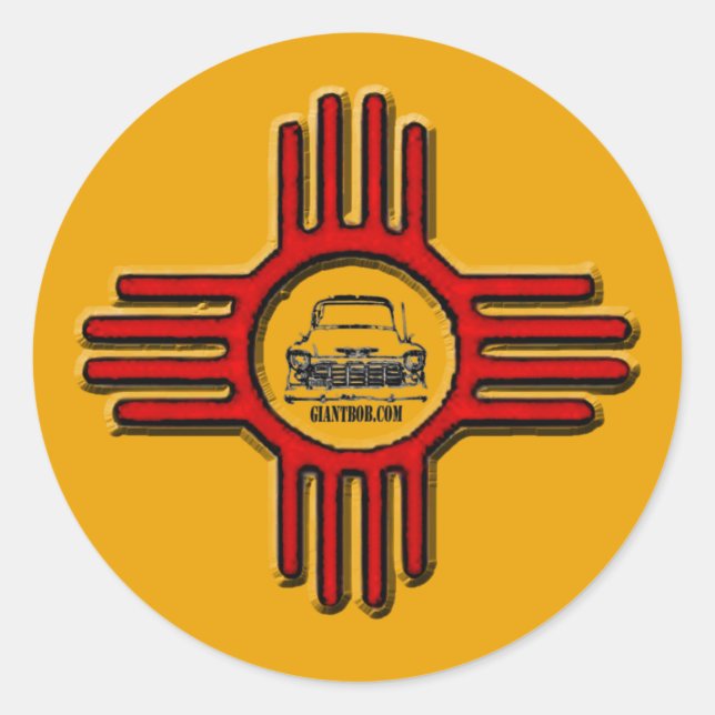 Adesivo Redondo Zia Bob Round Sticker (Frente)