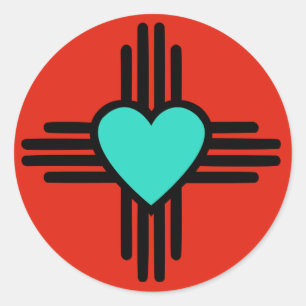 Adesivo Redondo Zia Love