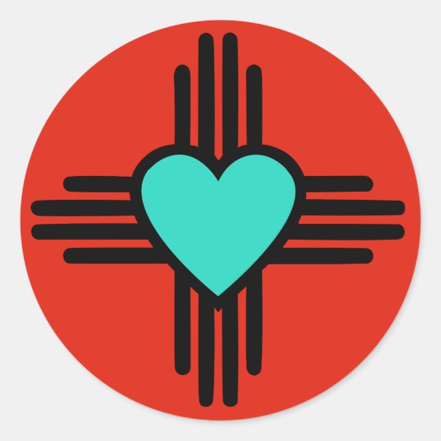 Adesivo Redondo Zia Love (Frente)