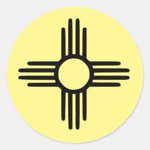 Adesivo Redondo Zia Sun