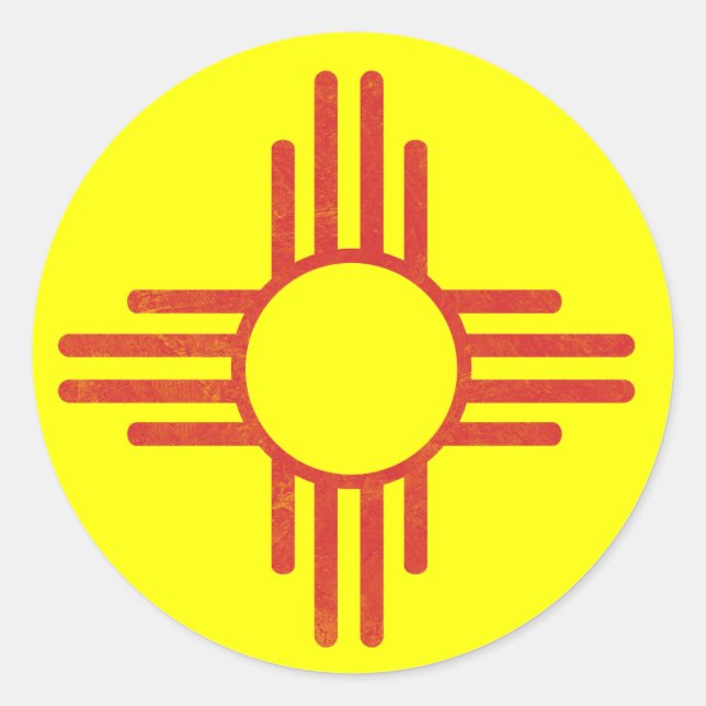 Adesivo Redondo Zia Vintage (Frente)