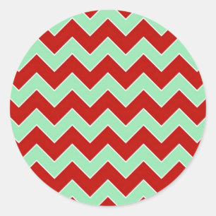 Adesivo Redondo Zigzag Natal