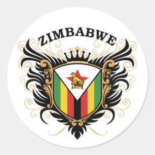Adesivo Redondo Zimbabwe