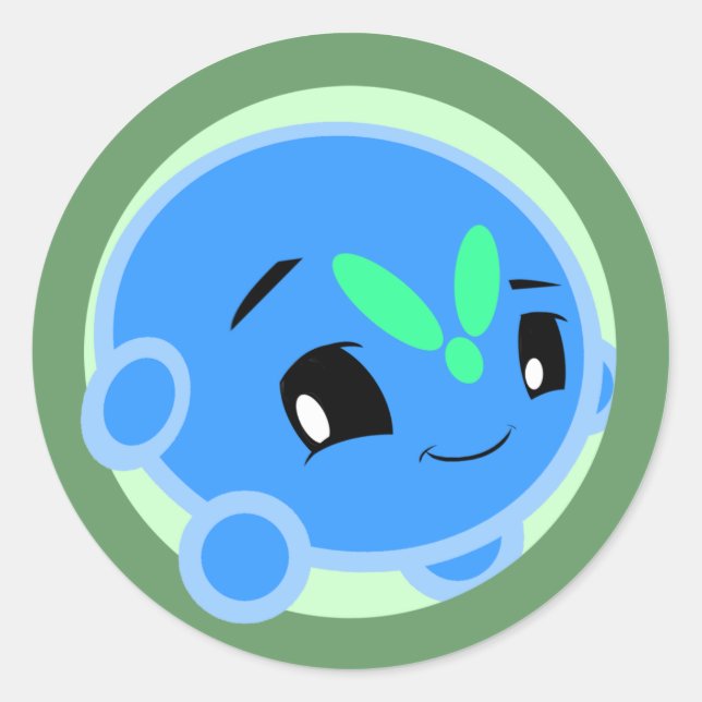 Adesivo Redondo Ziro Stickers! (Frente)