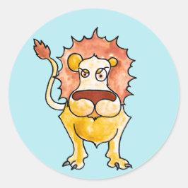 Adesivo Redondo Zodiac Leo