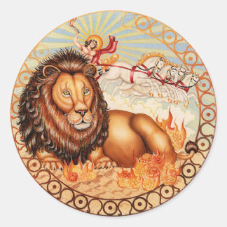 Adesivo Redondo Zodiac Leo - Personalize!