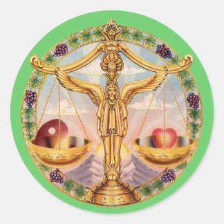 Adesivo Redondo Zodiac Libra - Personalize-o!