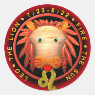 Adesivo Redondo Zodíaco de Valxart Leo