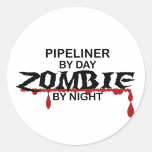 Adesivo Redondo Zombi de Pipeliner