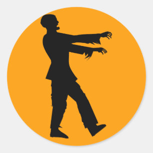 Adesivo Redondo Zombie