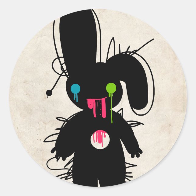 Adesivo Redondo Zombie Piñata (Frente)