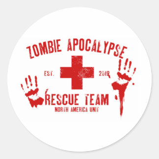 Adesivo Redondo Zombie Rescue Team.png