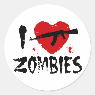 Adesivo Redondo Zombies