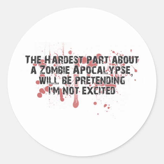 Adesivo Redondo ZombieVerse (Frente)