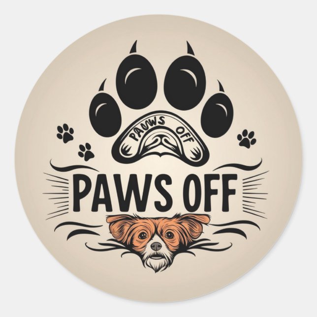 Adesivo Redondo Zona de Não Tocar (Frente)