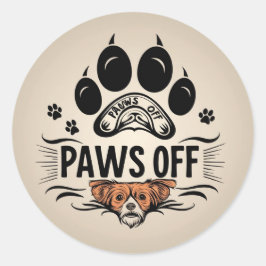 Adesivo Redondo Zona de Não Tocar