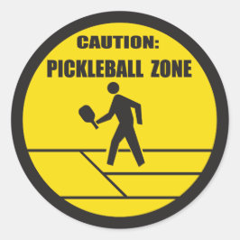 Adesivo Redondo Zona de Pickleball