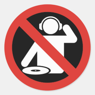 Adesivo Redondo Zona franca DJ