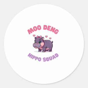 Adesivo Redondo Zook de Revolução de Hippo SQUAD SQUAD HIPPO