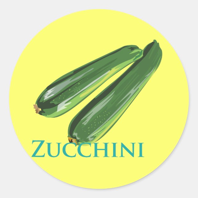 Adesivo Redondo Zucchini Squash (Frente)