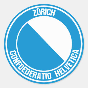Adesivo Redondo Zürich Round Emblem