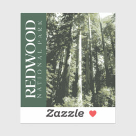 Adesivo Redwood Sticker, National Park Decal