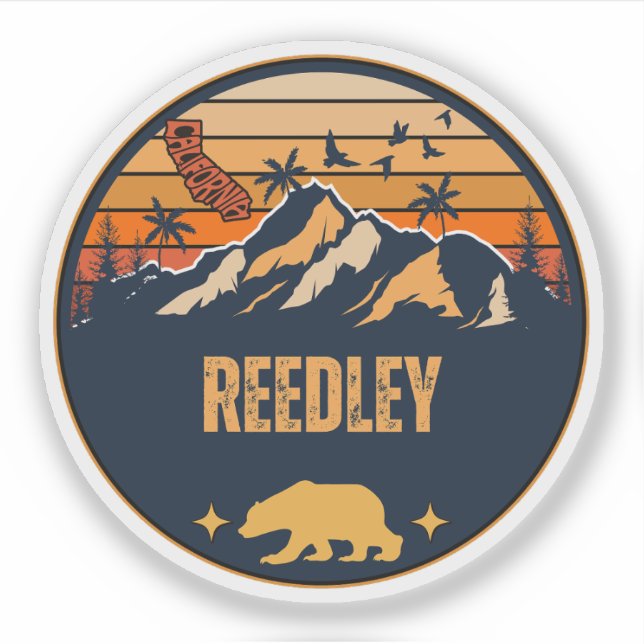 Adesivo Reedley, Califórnia (Frente)