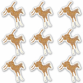 Adesivo Refeição de Cavalo Congelante - multicor transpare