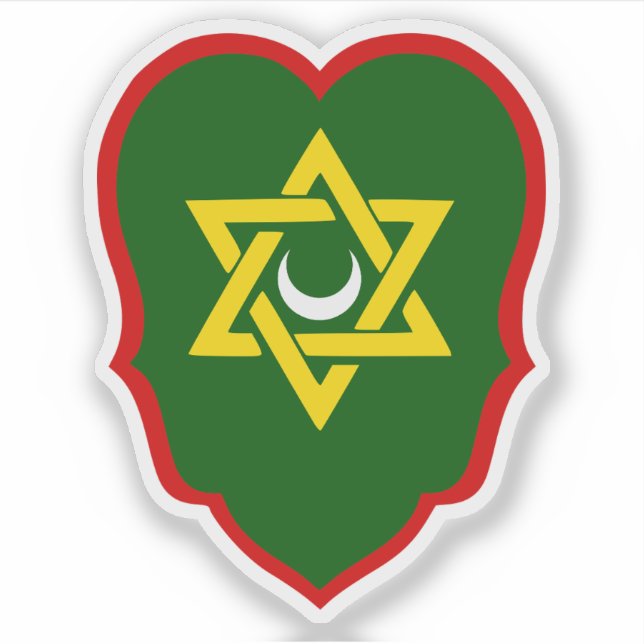 Adesivo Regência de Argel - casaco de armas menores (1630- (Frente)