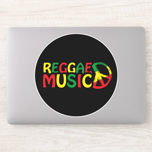 Adesivo Reggae Music design, reggae art (Computador)