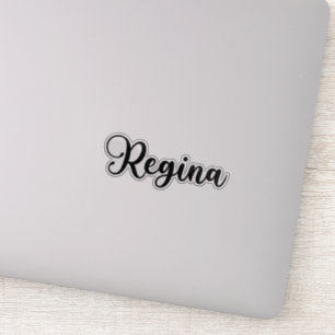Adesivo Regina Name - Caligrafia manuscrita