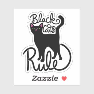 Adesivo Regra de Gatos Negros