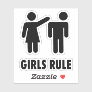 Adesivo regras de meninas