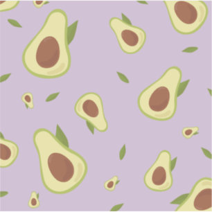 Adesivo Regresso de diversão de abacates verde e violeta