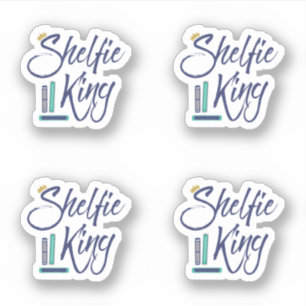 Adesivo Rei de Shelfie do Booklover