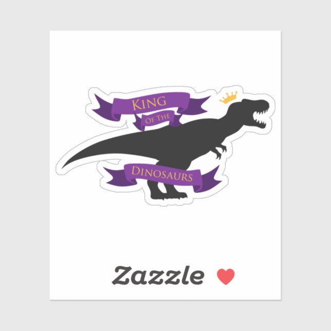 Adesivo Rei dos Dinossauros (Folha)