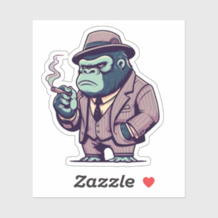 Adesivo rei gorila, mafia gorilla,