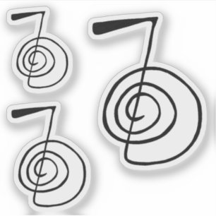 Adesivo Reiki: Cho Ku Rei: O Pacote do Sticker do Símbolo 