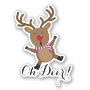 Adesivo Reindeer de Natal, ID854 Sticker